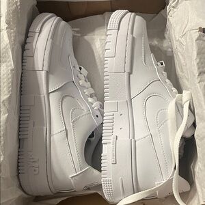 Nike White AF1 Pixel